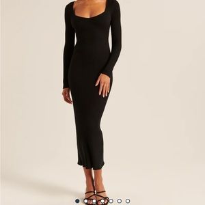 Abercrombie NWOT long sleeve ribbed maxi sweater dress